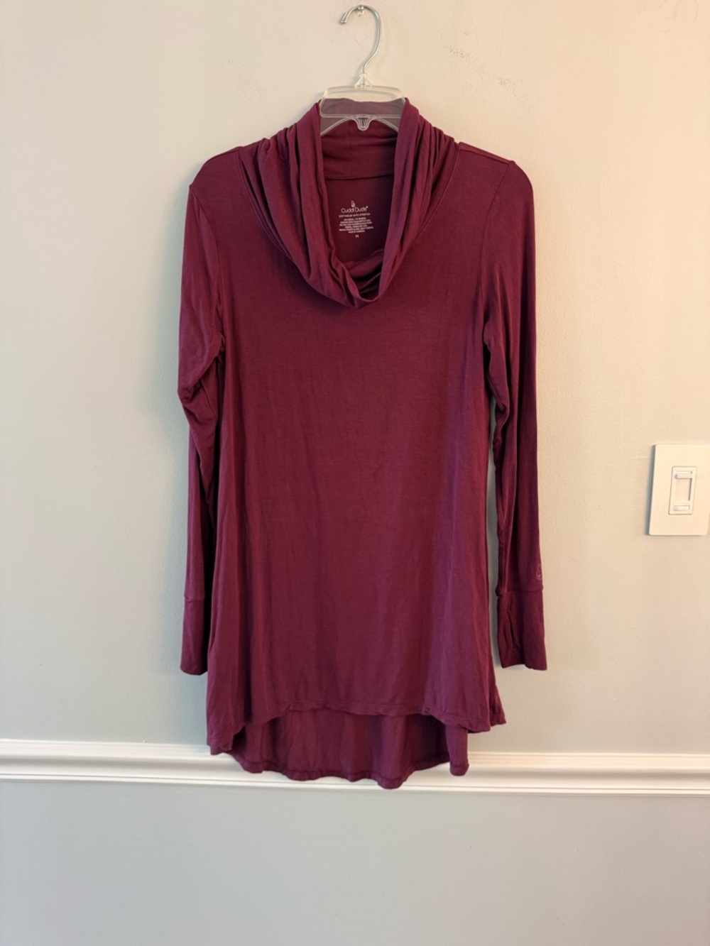 Cuddl Duds Stretch Softwear Top in Plum